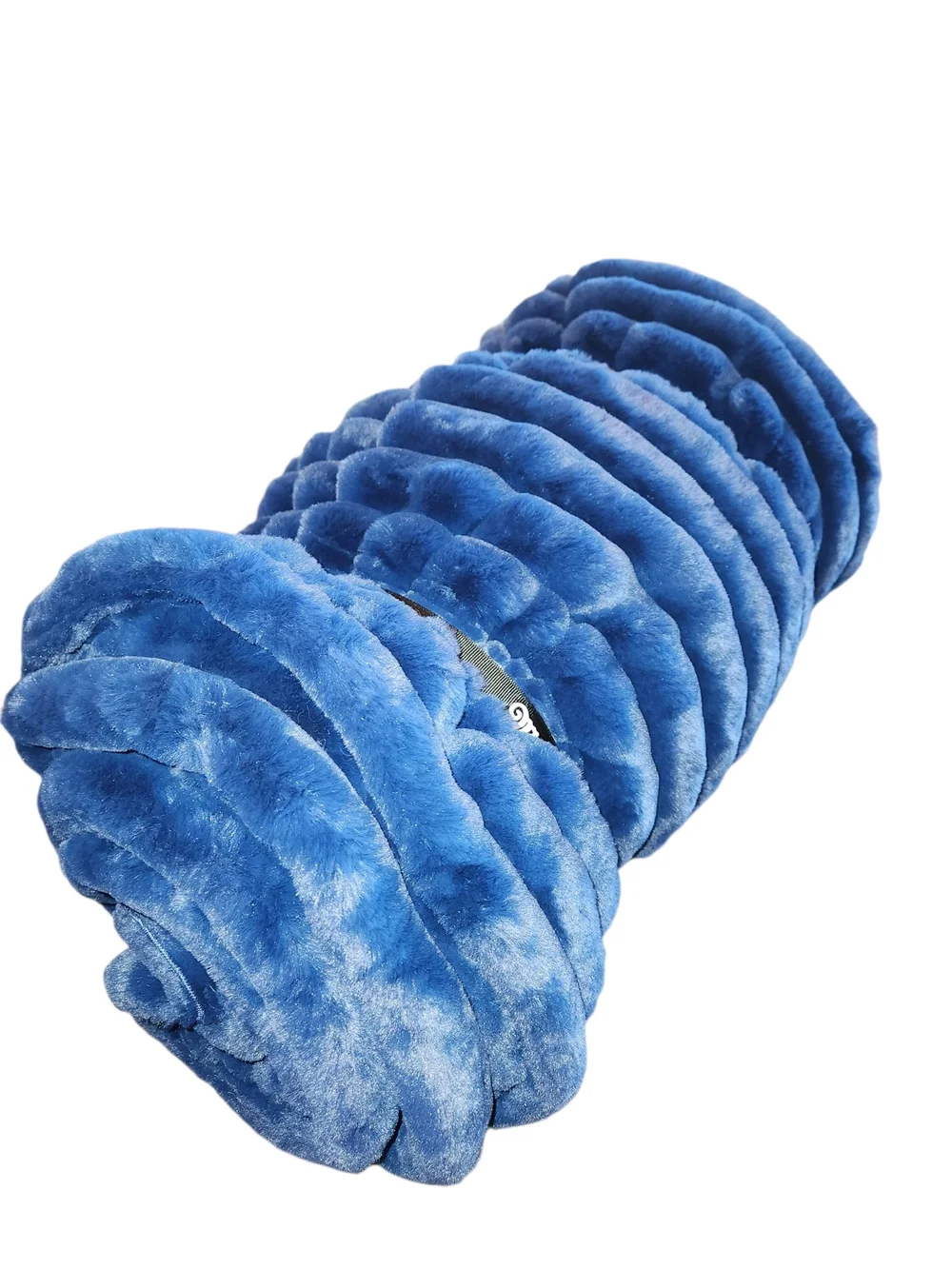 NWT Minky Couture Monster Size Blanket Deep Royal Blue Plush Ribbed Throw 60X72